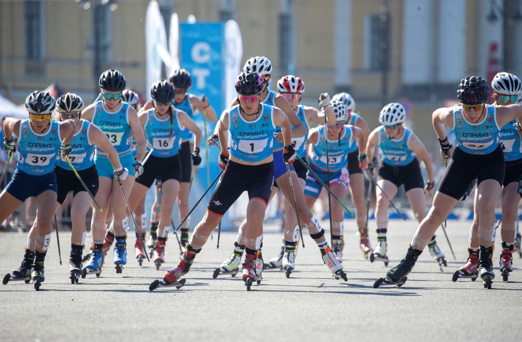 Спринт на Дворцовой, Лыжероллеры